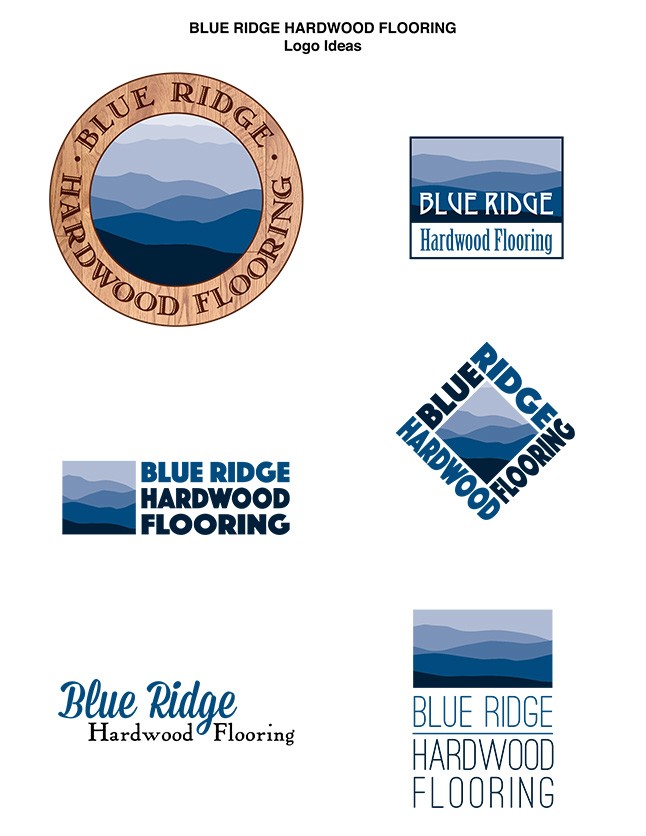 Blue Ridge Hardwood Flooring logo ideas