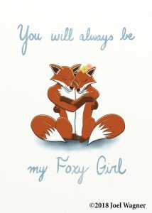 Foxy Girl anniversary card